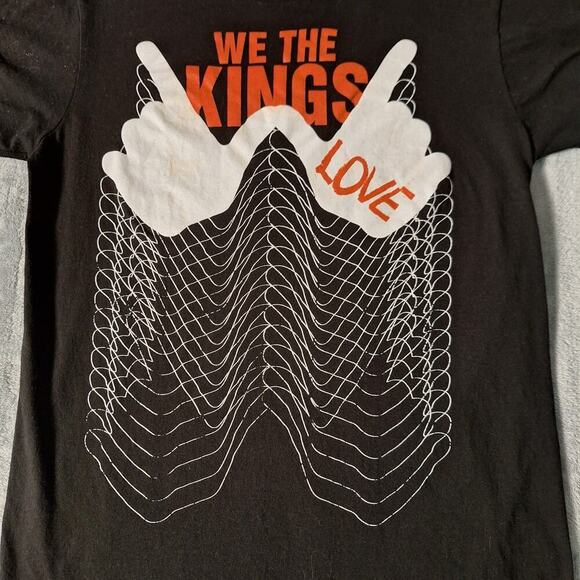 We The Kings Love T-Shirt Official Somewhere Somehow Warped Tour Size Medium - Picture 2 of 6